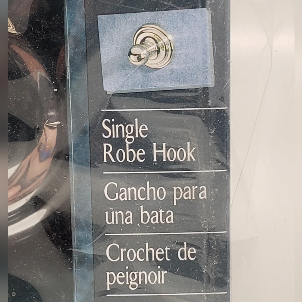Jamestown Single Robe Hook - Silver